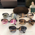 Coklat Sunglasses Colorful Round Wanita